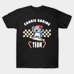 Cookie Baking Crew Koala Christmas Cookie Baking Team T-Shirt